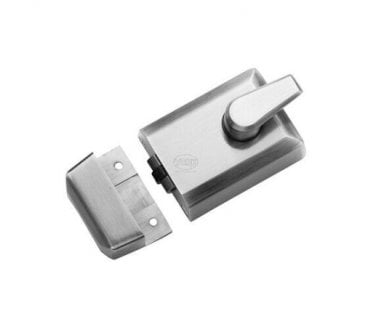 York Security Roller Bolt Nightlatch - 60mm Backset - Satin Chrome