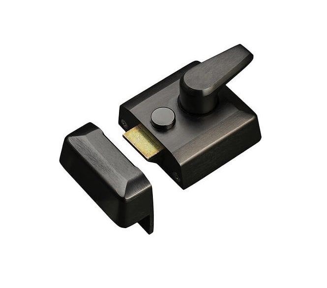 Heritage Brass NL3040 Rim Nightlatch - 40mm Backset - Matt Black