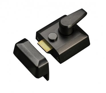 Heritage Brass NL3040 Rim Nightlatch - 40mm Backset - Matt Black