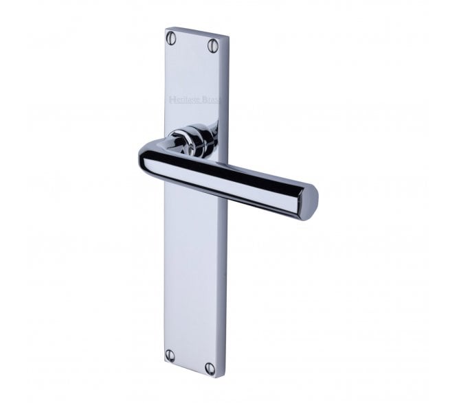 Heritage Brass Octave On Long Backplate - Polished Chrome