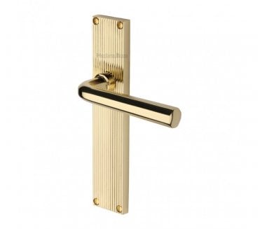 Heritage Brass Octave On Reeded Backplate - Polished Brass