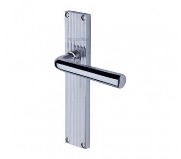 Heritage Brass Octave On Reeded Backplate - Polished Chrome