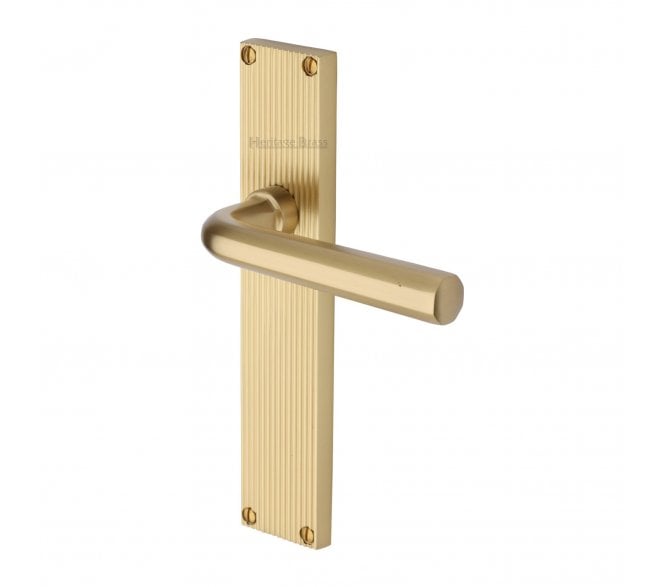 Heritage Brass Octave On Reeded Backplate - Satin Brass