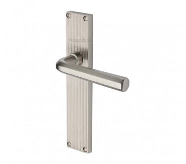 Heritage Brass Octave On Reeded Backplate - Satin Nickel