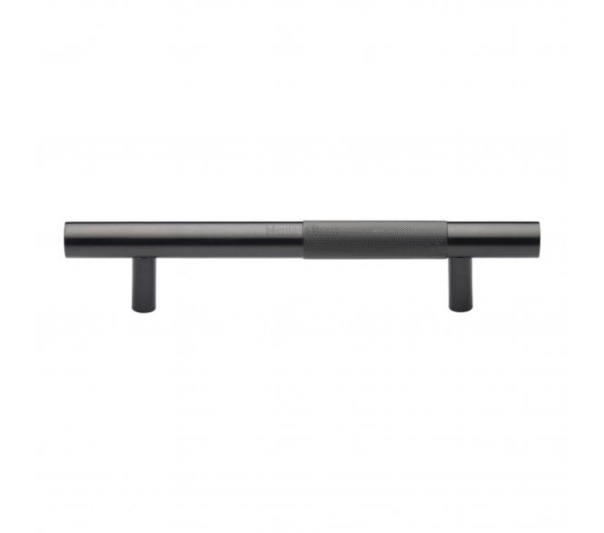 Heritage Brass Partial Knurled T-Bar Bar Door Pull Handles - Matt Bronze