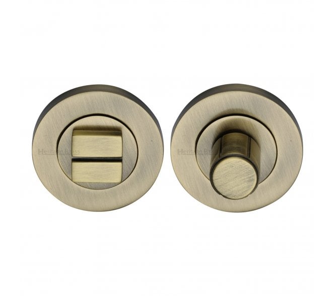 Heritage Brass Phoenix Bathroom Turn & Release -  Antique Brass