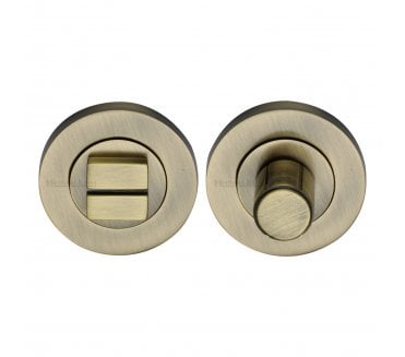 Heritage Brass Phoenix Bathroom Turn & Release -  Antique Brass