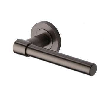 Heritage Brass Phoenix Smooth Lever Handle On Rose - Matt Bronze