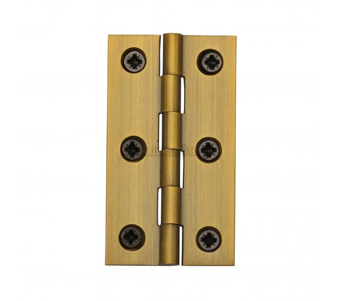 Heritage Brass Plain Butt Hinges 76x42mm - Antique Brass (Pair)