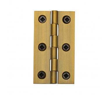 Heritage Brass Plain Butt Hinges 76x42mm - Antique Brass (Pair)
