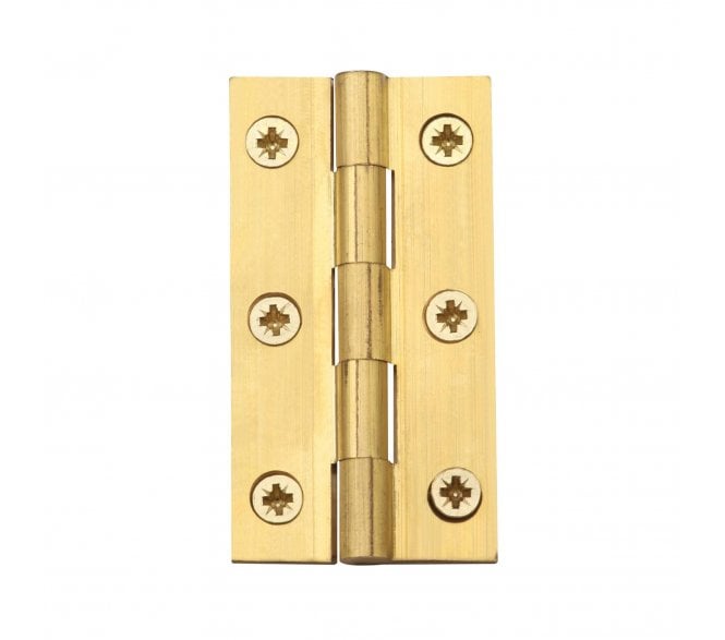 Heritage Brass Plain Butt Hinges 76x42mm - Natural Brass (Pair)