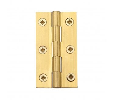 Heritage Brass Plain Butt Hinges 76x42mm - Natural Brass (Pair)
