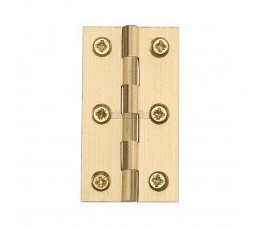 Heritage Brass Plain Butt Hinges 76x42mm - Satin Brass (Pair)