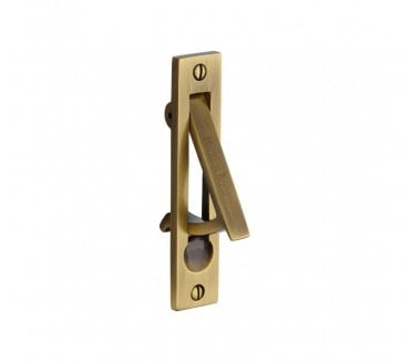 Heritage Brass Pocket Door Gravity Edge Pull - Antique Brass