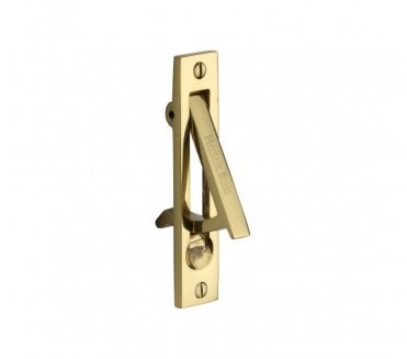 Heritage Brass Pocket Door Gravity Edge Pull - Polished Brass