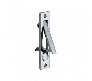 Heritage Brass Pocket Door Gravity Edge Pull - Polished Chrome