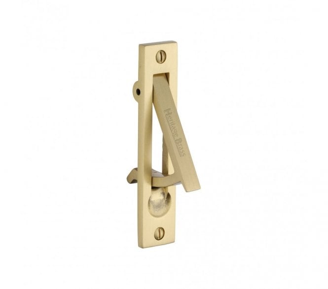 Heritage Brass Pocket Door Gravity Edge Pull - Satin Brass