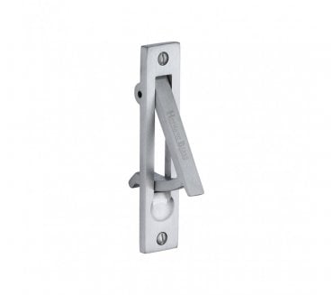Heritage Brass Pocket Door Gravity Edge Pull - Satin Chrome