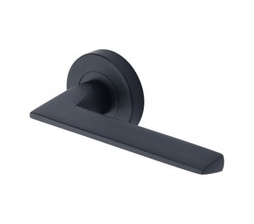 Heritage Brass PYD3535 Pyramid Lever on Rose - Matt Black