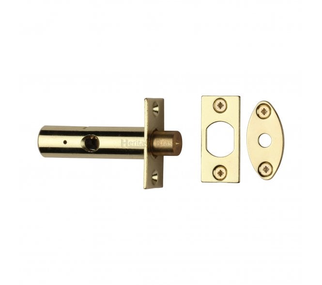 Heritage Brass RB7 Security Mortice Rackbolt - Polished Brass