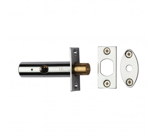 Heritage Brass RB7 Security Mortice Rackbolt - Polished Chrome