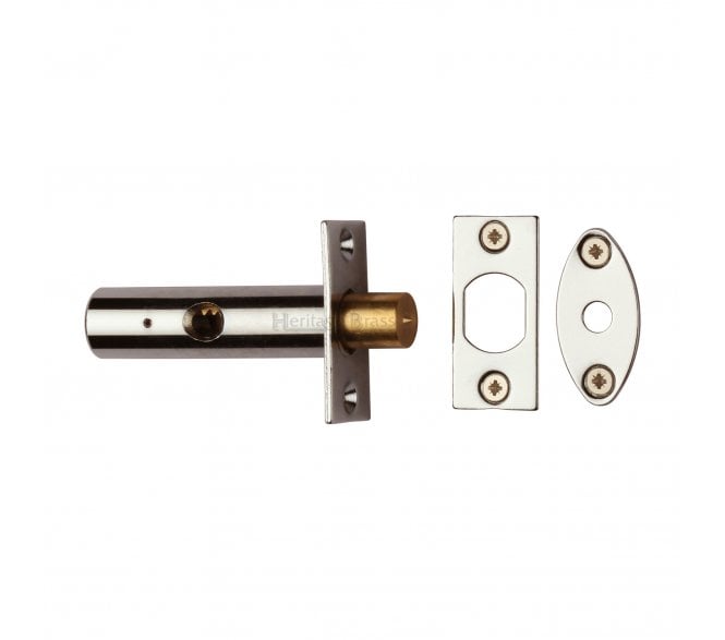 Heritage Brass RB7 Security Mortice Rackbolt - Polished Nickel