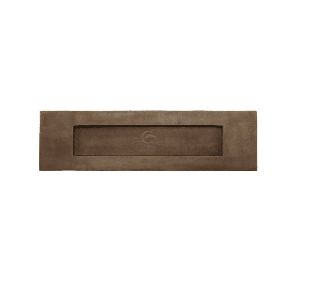 Heritage Brass RBL465 Letter Plate 265x106mm - Solid Bronze Rustic