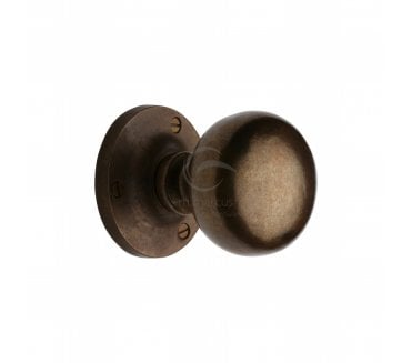 Heritage Brass RBL4975 Alveley Mortice Knob  - Solid Bronze Rustic
