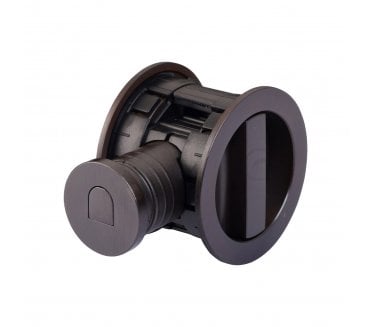 Heritage Brass RD2801 Tubular Sliding Pocket Door Bathroom Lock Set - Matt Bronze