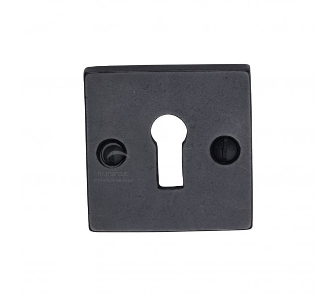 Heritage Brass RDB159 Standard Keyhole Escutcheon (Square) - Rustic Dark Bronze