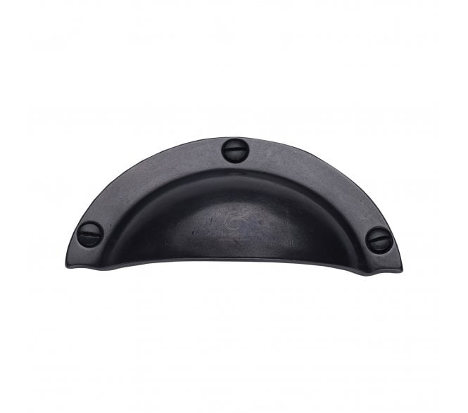 Heritage Brass RDB1700 Traditional Drawer Cup Pull - Rustic Dark Bronze