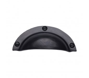 Heritage Brass RDB1700 Traditional Drawer Cup Pull - Rustic Dark Bronze