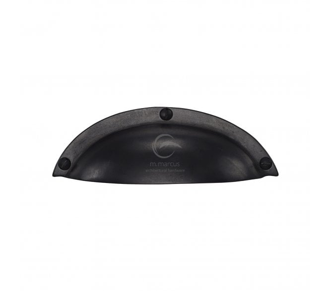 Heritage Brass RDB1710 Elongated Drawer Cup Pull - Rustic Dark Bronze