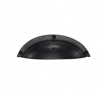 Heritage Brass RDB1710 Elongated Drawer Cup Pull - Rustic Dark Bronze