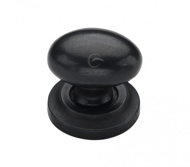 Heritage Brass RDB179 Oval Cabinet Knobs On Rose - Rustic Dark Bronze