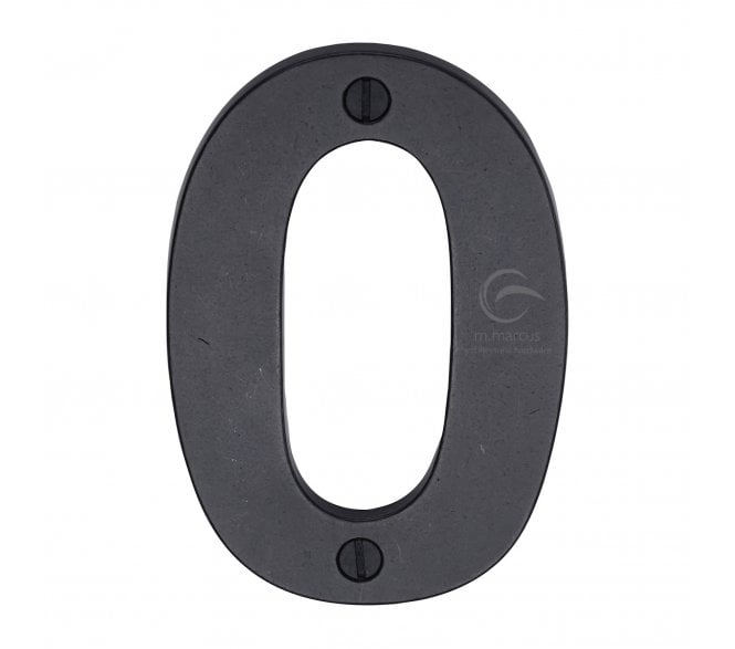 Heritage Brass RDB351 Screw Fix Door Numerals - 76mm - Rustic Dark Bronze