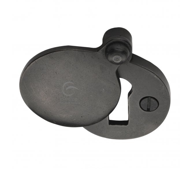 Heritage Brass RDB554 Covered Standard Keyhole Escutcheon - Rustic Dark Bronze