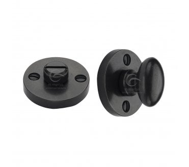 Heritage Brass RDB555 Round Bathroom Thumbturn & Release Set - Rustic Dark Bronze