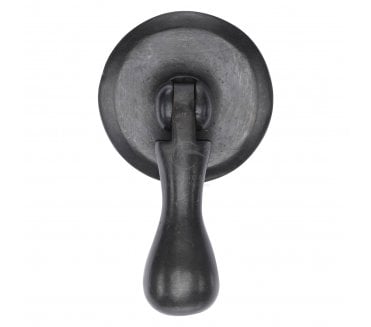 Heritage Brass RDB6264 Cabinet Drop Pull On Round Plate - Rustic Dark Bronze