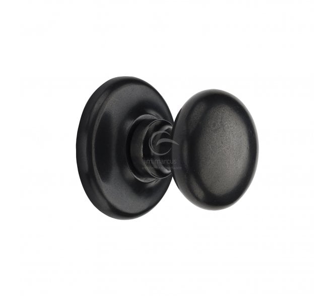 Heritage Brass RDB901 Round Centre Door Knob - Rustic Dark Bronze