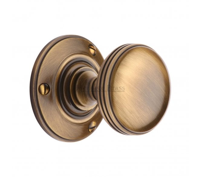 Heritage Brass Richmond Mortice Knobs - Antique Brass