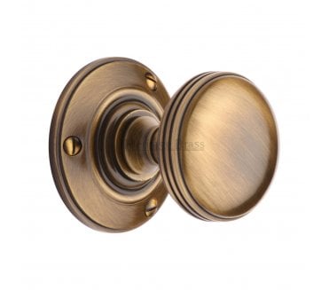 Heritage Brass Richmond Mortice Knobs - Antique Brass