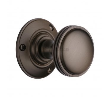 Heritage Brass Richmond Mortice Knobs - Matt Bronze