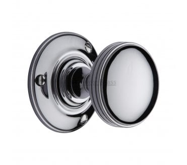 Heritage Brass Richmond Mortice Knobs - Polished Chrome
