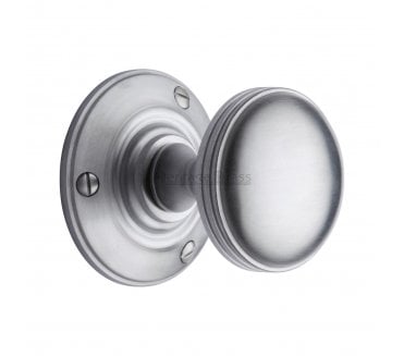 Heritage Brass Richmond Mortice Knobs - Satin Chrome