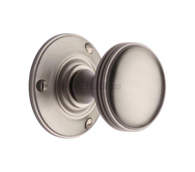 Heritage Brass Richmond Mortice Knobs - Satin Nickel