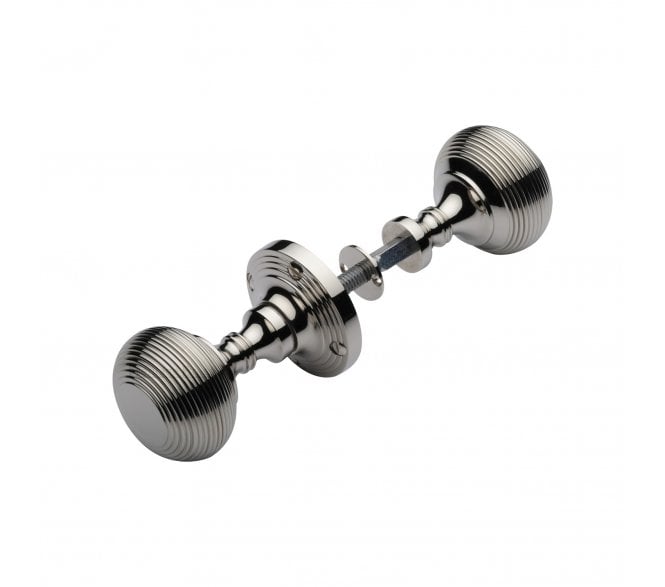 Heritage Brass RIM-V971 Beehive Rim Knobs - Polished Nickel