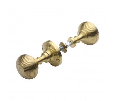 Heritage Brass RIM-V971 Beehive Rim Knobs - Satin Brass