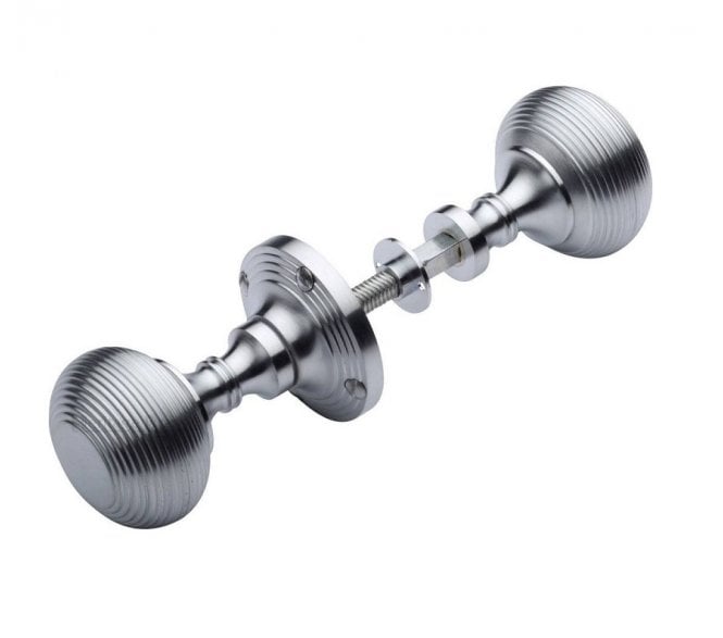Heritage Brass RIM-V971 Beehive Rim Knobs - Satin Chrome
