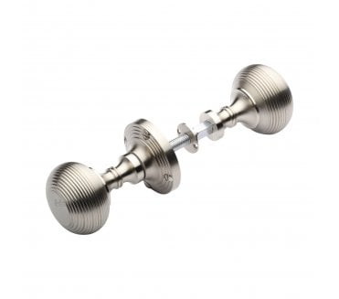Heritage Brass RIM-V971 Beehive Rim Knobs -  Satin Nickel
